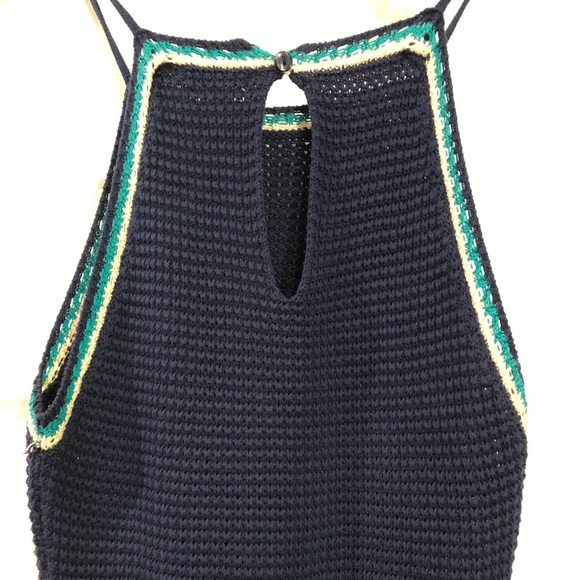 Crochet Top / Colorful Arrow Printed Maxi Dress - Picture 3 of 8